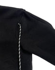 BLACK SUIT MULTI-LACE HOODIE