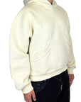 DOUBLE POUCH STITCHING BUTTER HOODIE
