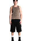 BLACK CARPENTER SHORTS