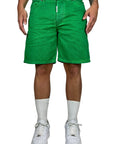 GREEN WASHED SHORTS
