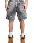 DARK GREY WASHED SHORTS