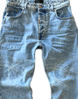 LASER PRINT DENIM JEANS