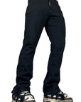 FLARE DENIM BLACK BREAKAGES