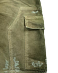 SHORTS CARGO GREEN PIGMENTED TRANSPARENT
