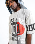 HEART OVER GREED PANEL SHIRT GREY