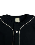 BLACK PLUSH BASEBALL JERSEY