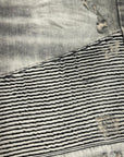 GREY SANDED BIKER