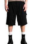 BLACK CARPENTER SHORTS