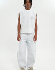 VARNISH WASH DENIM WHITE