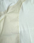 WHITE DOUBLE FABRIC TEE CUTS
