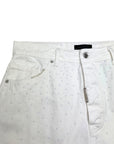 WHITE RHINESTONE BAGGY