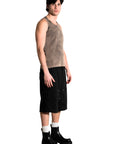 BLACK CARPENTER SHORTS