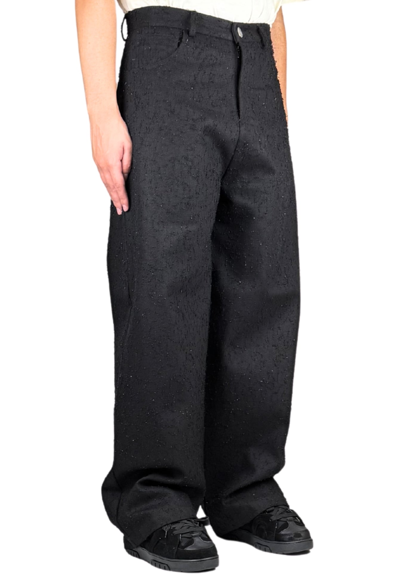 DESTROYED BLACK BAGGY