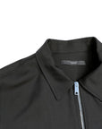 BLACK GREY VISCOSE JACKET
