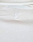 WHITE V-NECK IMB TEE