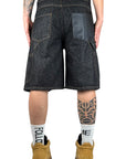 BLACK ZERO WASH CARGO SHORTS
