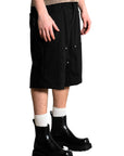 BLACK CARPENTER SHORTS