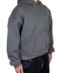 DOUBLE POUCH STITCHING LEAD HOODIE