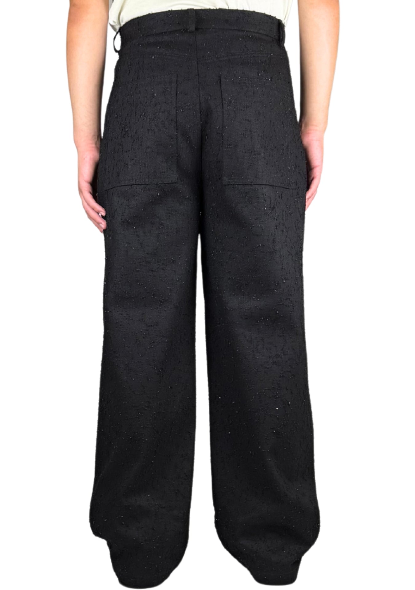 DESTROYED BLACK BAGGY