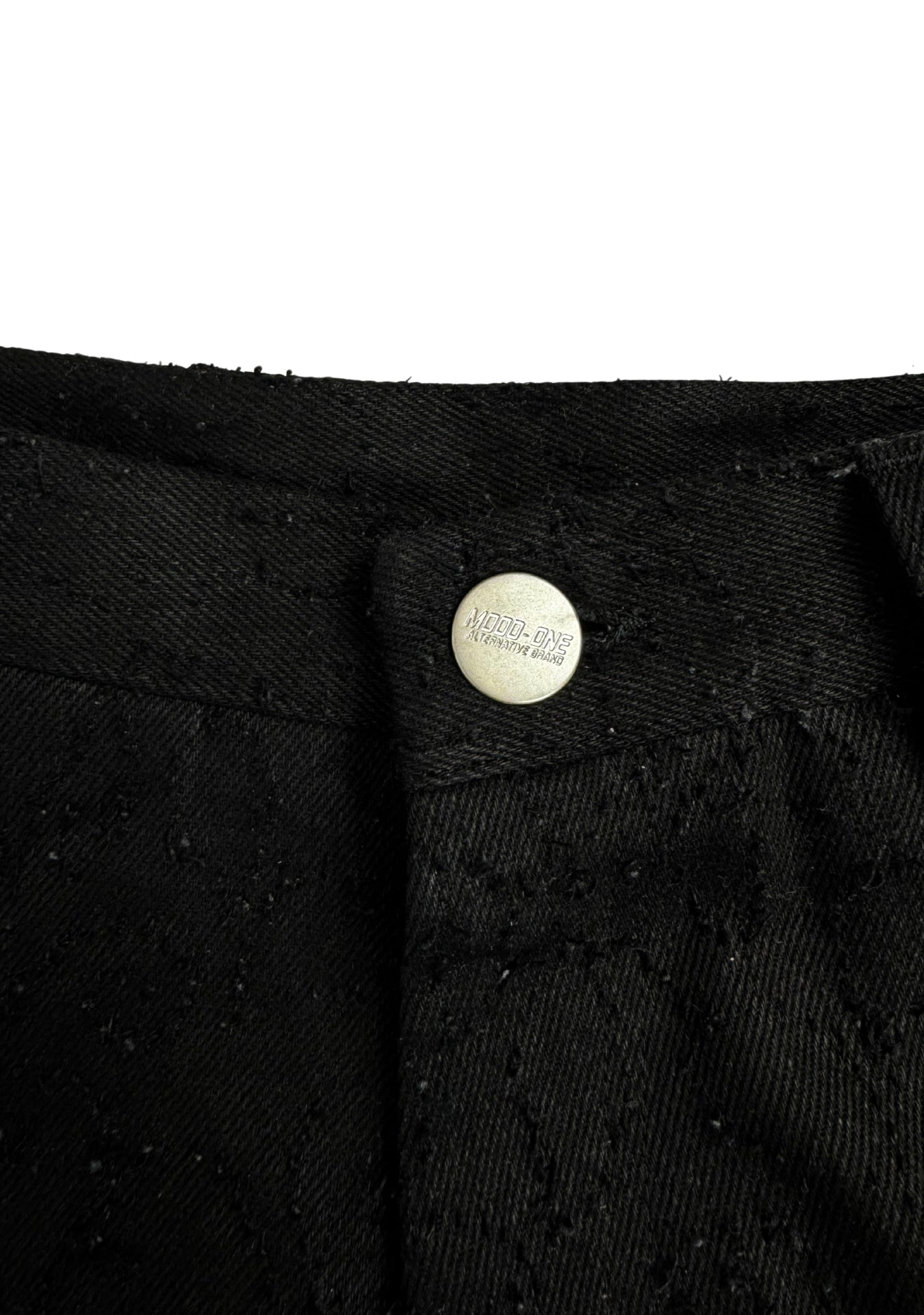 DESTROYED BLACK BAGGY