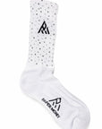 PAPER MONEY LOGO CRYSTAL SOCKS WHITE
