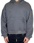 DOUBLE POUCH STITCHING LEAD HOODIE