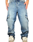 LASERIZED CARGO DENIM