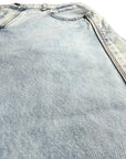 BASEBALL JERSEY SKY DENIM SHORTS
