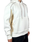 DOUBLE FABRIC WHITE HOODIE PROFILE