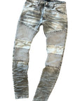 GREY SANDED BIKER