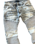 GREY SANDED BIKER