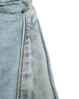 BASEBALL JERSEY SKY DENIM SHORTS