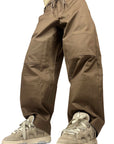 BROWN BIG OVER PANTS