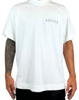 DOUBLE PRINT ADVICE WHITE TEE