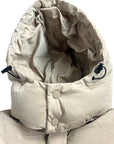 BEIGE NYLON PUFFER