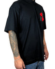 BLACK TEE DC HEART SPONGE
