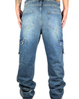 LASERIZED CARGO DENIM