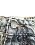 GREY LIGHT WASH CARGO BAGGY