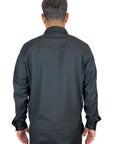 BLACK GREY VISCOSE JACKET