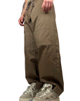 BROWN BIG OVER PANTS