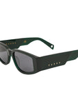VEGAS SUNGLASSES DARK GREEN GREY LENS