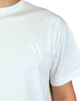 WHITE EMBROID T-SHIRT