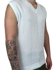 WHITE OVER GILET