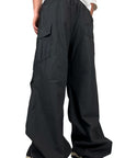 BLACK POCKETS TROUSERS