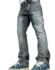 FLARE DENIM DEGRADE' GRAY WASH