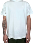 WHITE EMBROID T-SHIRT