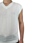 WHITE OVER GILET