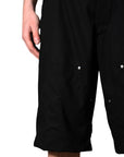 BLACK CARPENTER SHORTS
