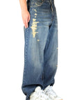 DISTRESSED BAGGY - STAINED PATCHES