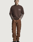 COSTA OVERSIZED T-SHIRT GALLERIA CORSIVO BROWN